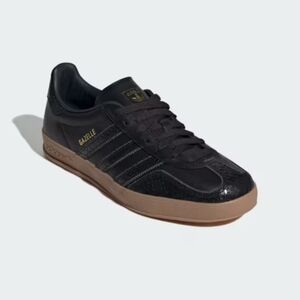 adidas Gazelle Black and Brown Athletic Shoes